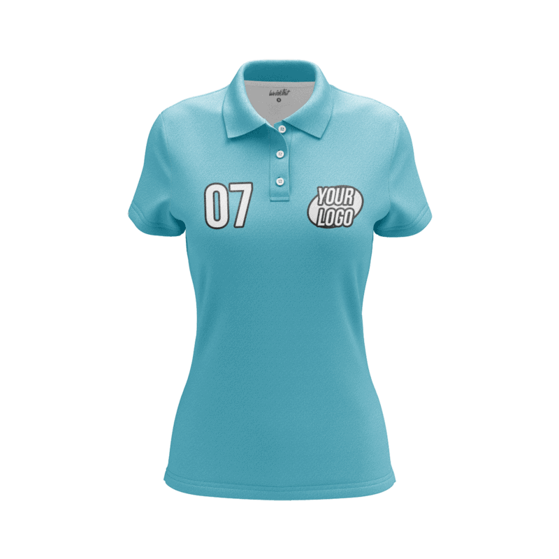 Aqua PoloShirtWomenFront