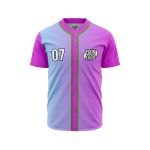 Custom Azure Pop Baseball Jersey