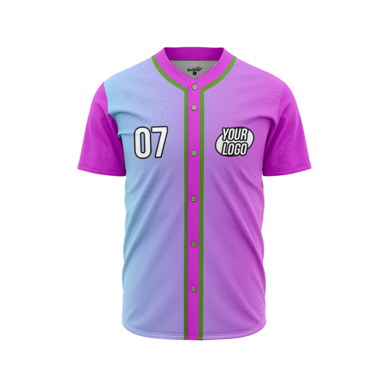 Azure Pop BaseballJerseyFront