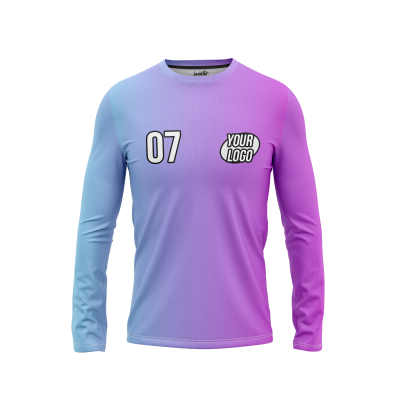 Custom Azure Pop Men’s Long Sleeve Shirt