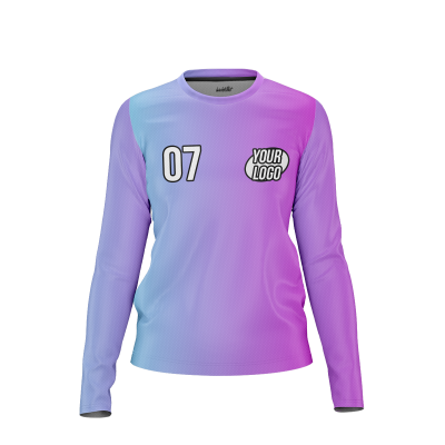 Custom Azure Pop Women’s Long Sleeve Shirt