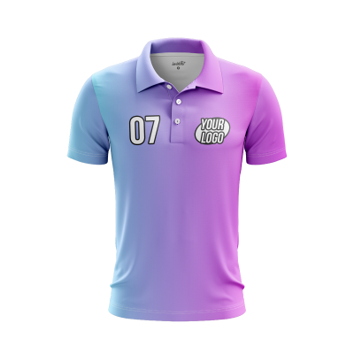 Custom Azure Pop Men’s Polo Shirt