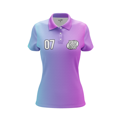 Custom Azure Pop Women’s Polo Shirt