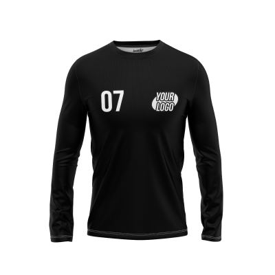 Custom Black Men’s Long Sleeve Shirt