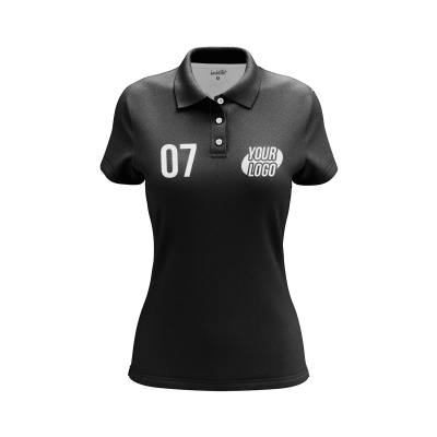 Custom Black Women’s Polo Shirt