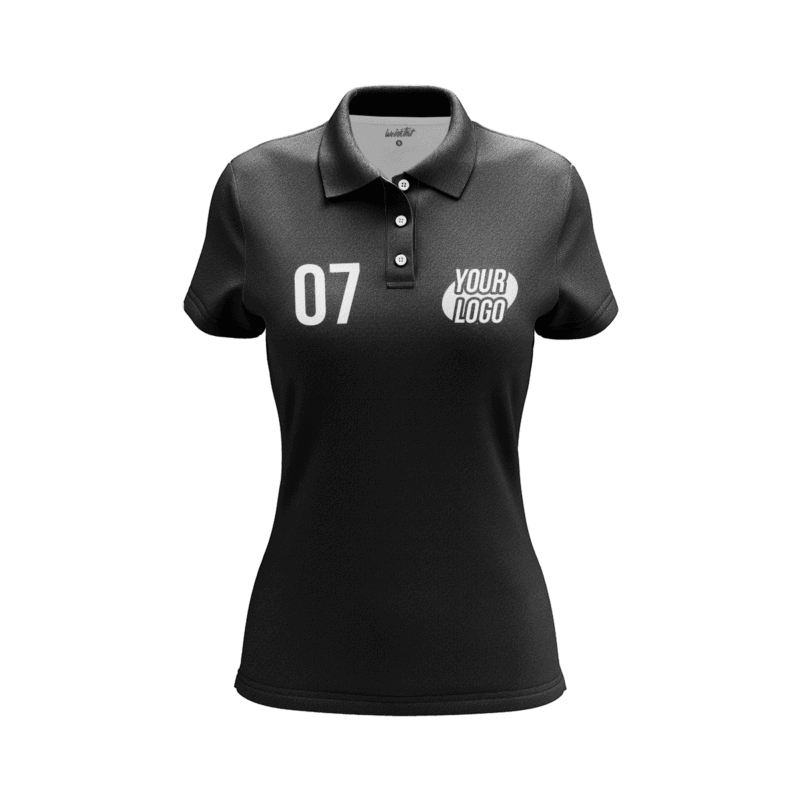 Black PoloShirtWomenFront