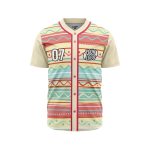 Custom Blended Brushwork Baseball Jersey