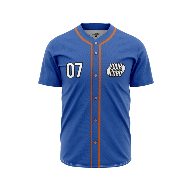 Blue BaseballJerseyFront