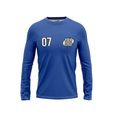 Custom Blue Men’s Long Sleeve Shirt