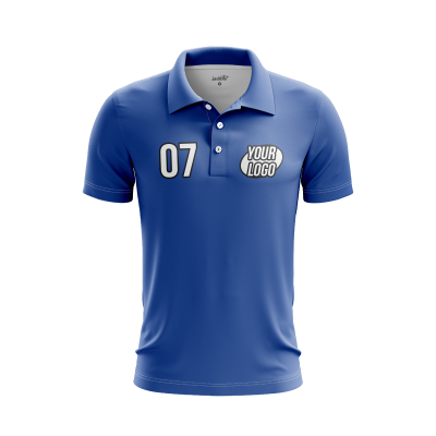 Custom Blue Men’s Polo Shirt