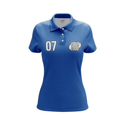 Custom Blue Women’s Polo Shirt