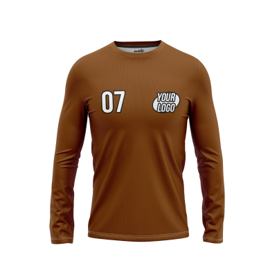 Custom Brown Men’s Long Sleeve Shirt
