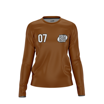 Custom Brown Women’s Long Sleeve Shirt