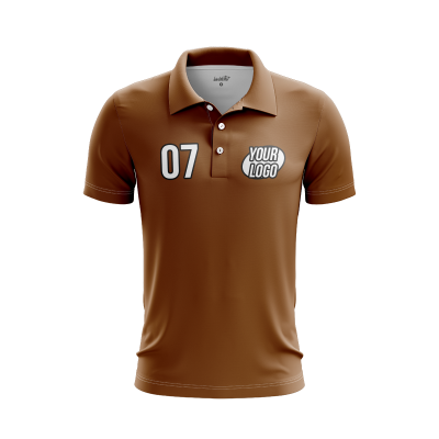 Custom Brown Men’s Polo Shirt