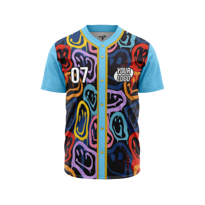 Custom Concrete Style Baseball Jersey
