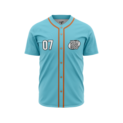 Custom Cyan Softball Jersey