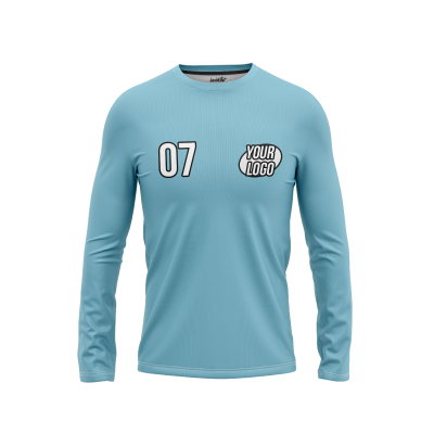 Custom Cyan Men’s Long Sleeve Shirt