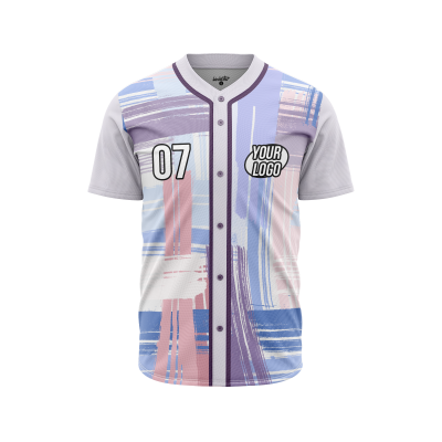 Custom Delicate Watercolors Baseball Jersey