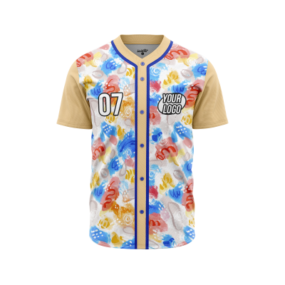 Custom Dreamy Watercolor Softball Jersey