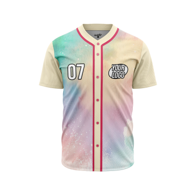 Custom Dreamy Watercolor Tales Baseball Jersey
