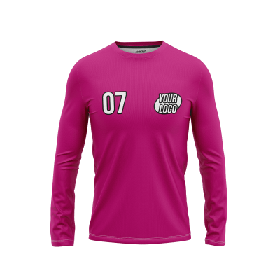 Custom Fuchsia Men’s Long Sleeve Shirt