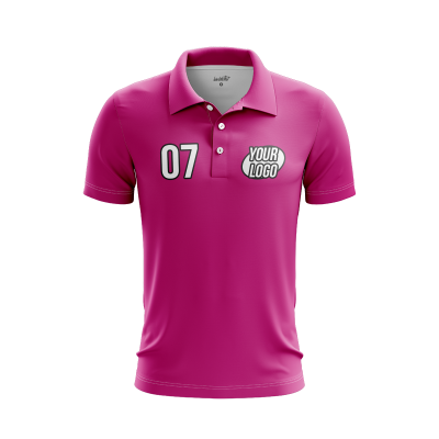 Custom Fuchsia Men’s Polo Shirt