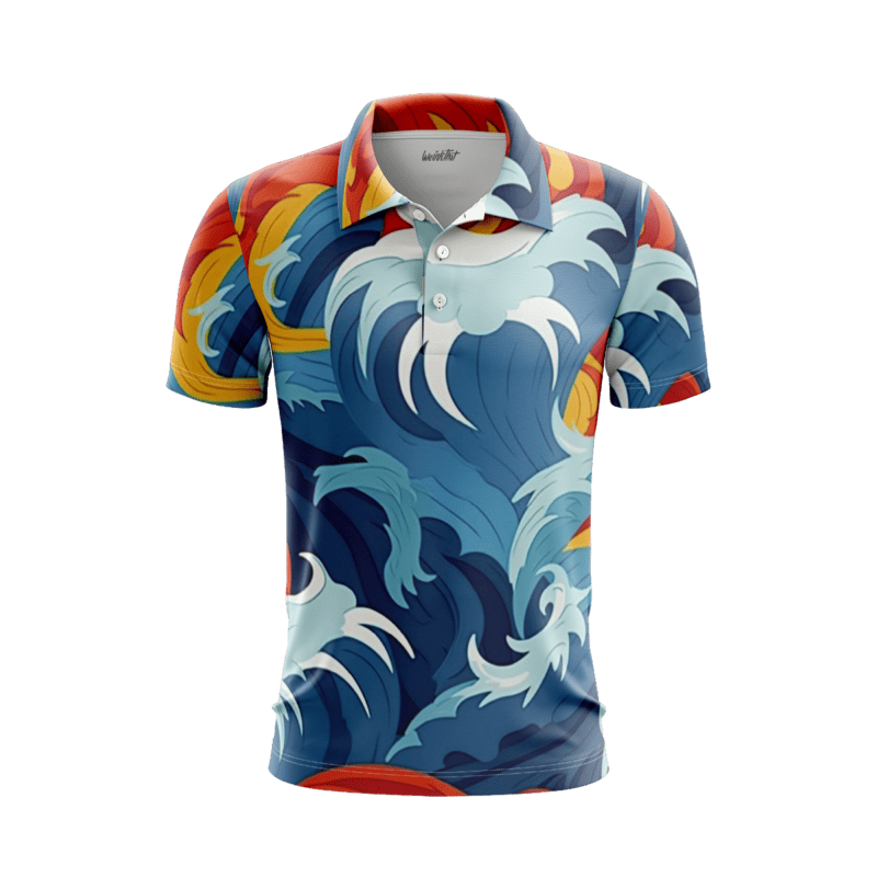 Furoshiki Fusion PoloShirtMenFront