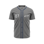 Custom Gray Baseball Jersey