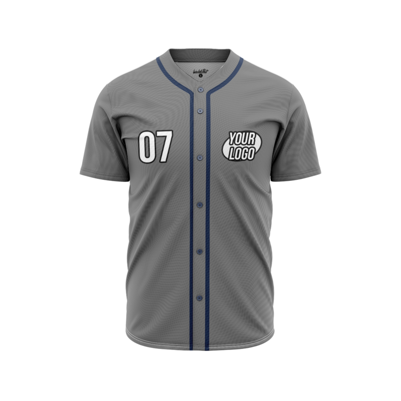 Gray BaseballJerseyFront