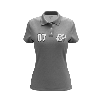 Custom Gray Women’s Polo Shirt