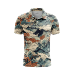 Haiku Horizon Men’s Polo Shirt
