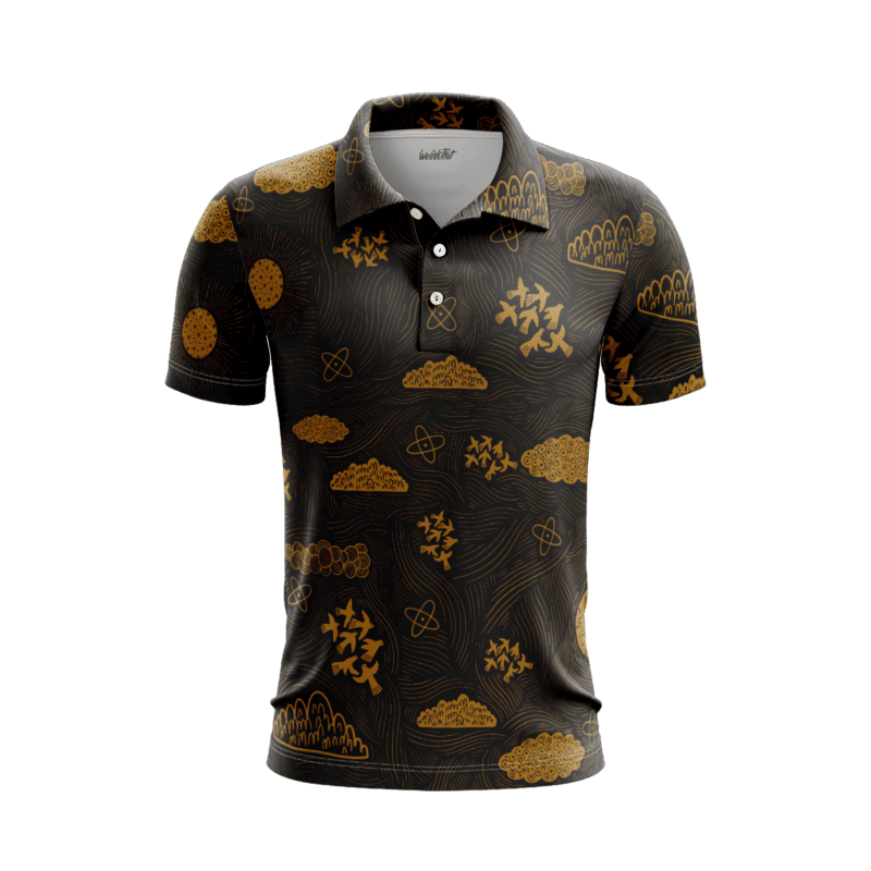 Hokusai Horizon PoloShirtMenFront