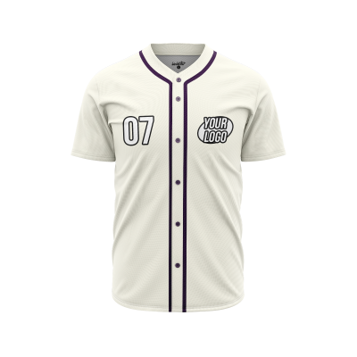 Custom Ivory Baseball Jersey