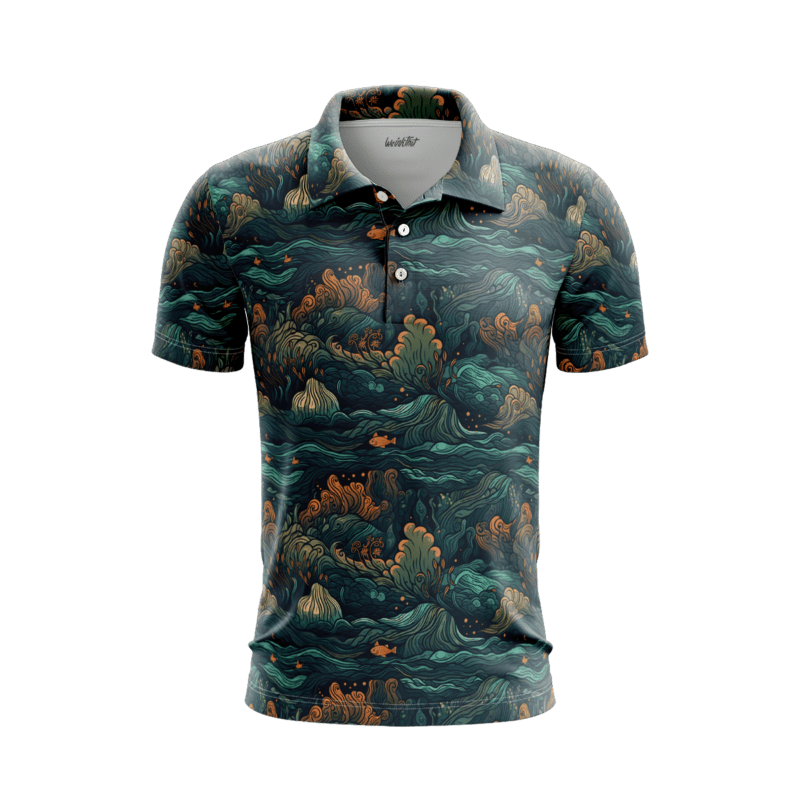 Kabuki Kaleidoscope PoloShirtMenFront