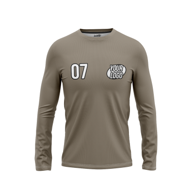 Custom Khaki Men’s Long Sleeve Shirt