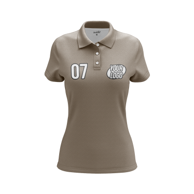 Custom Khaki Women’s Polo Shirt