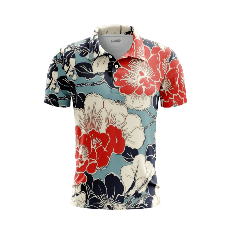 Kintsugi Charm PoloShirtMenFront