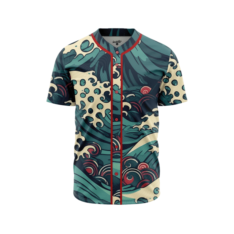 Koi Pond Reflections BaseballJerseyFront