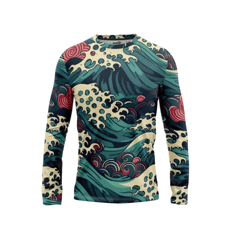 Koi Pond Reflections LongSleeveMenFront