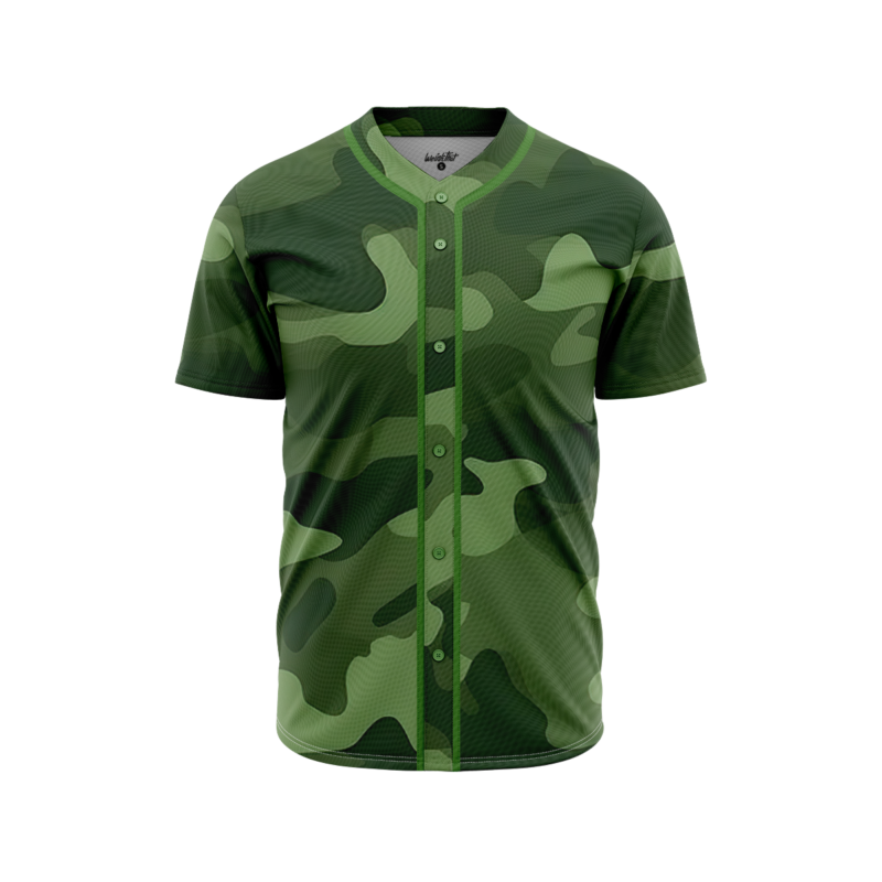 Leafy Concealment BaseballJerseyFront