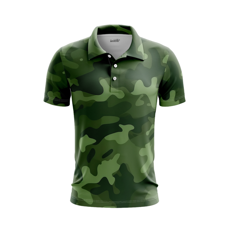 Leafy Concealment PoloShirtMenFront