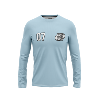 Custom Lightblue Men’s Long Sleeve Shirt
