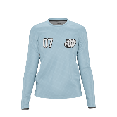 Custom Lightblue Women’s Long Sleeve Shirt