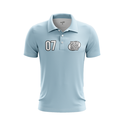 Custom Lightblue Men’s Polo Shirt