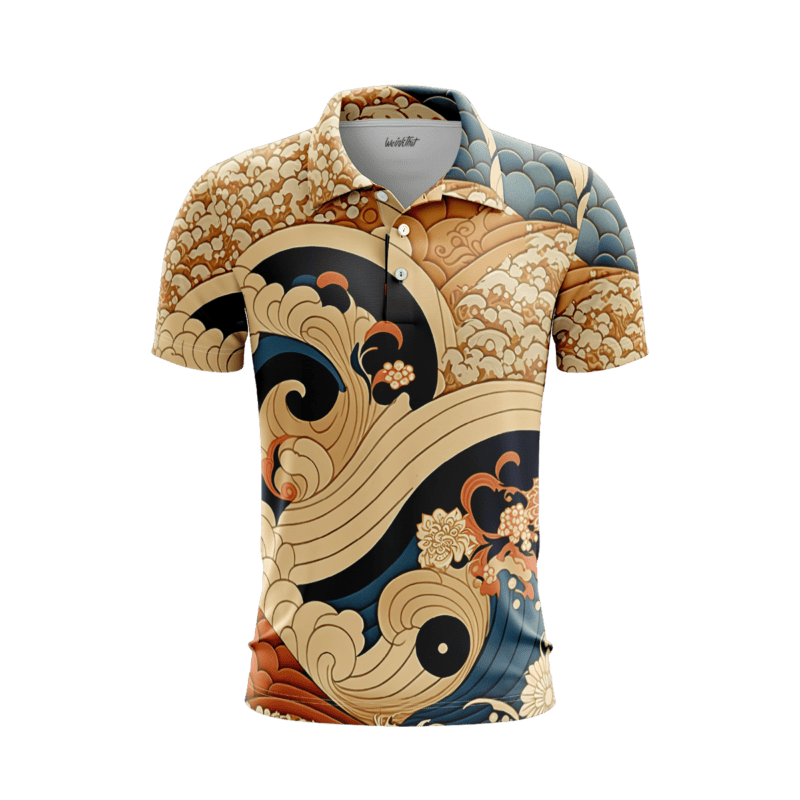 Maneki neko Magic PoloShirtMenFront