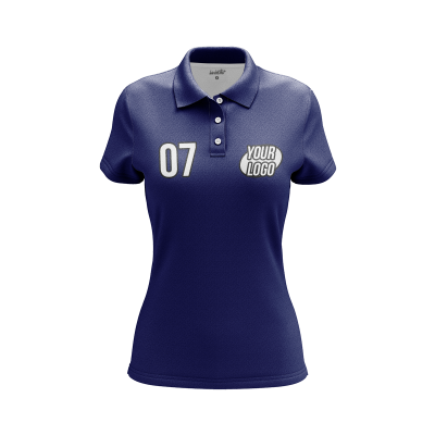 Custom Navy Women’s Polo Shirt