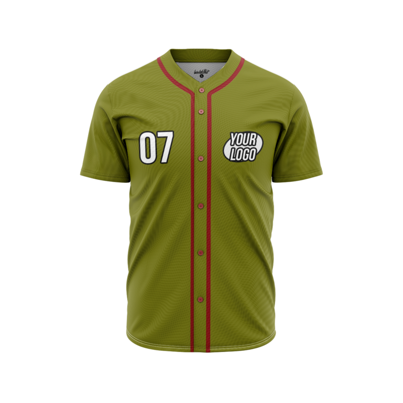 Olive BaseballJerseyFront