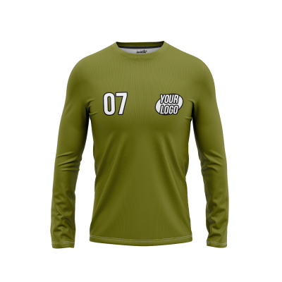 Custom Olive Men’s Long Sleeve Shirt