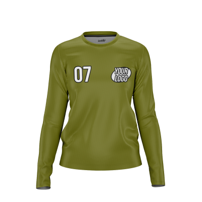Custom Olive Women’s Long Sleeve Shirt