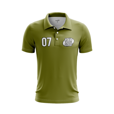 Custom Olive Men’s Polo Shirt